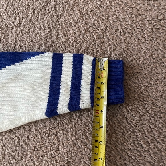 Women's SHEIN pullover crewneck NY knitted white/blue sweater - Picture 8 of 11